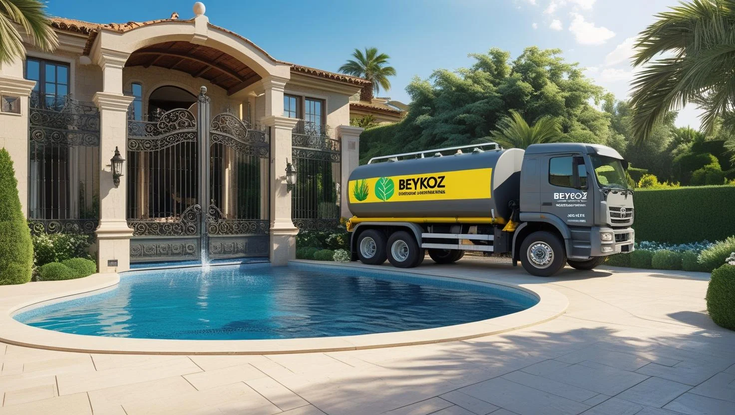 Otel havuz doldurma - profesyonel çözüm